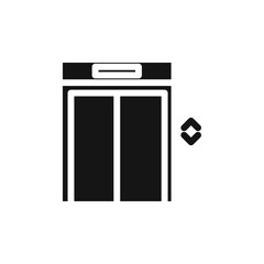 Elevator icon Vector flat thin line illustration