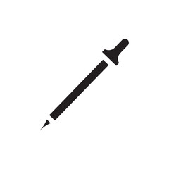 Eye dropper icon Vector flat thin line illustration