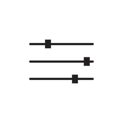 Filter Control icon Vector flat thin line illustration