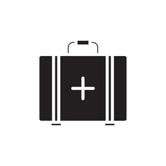 First aid icon Vector flat thin line illustration