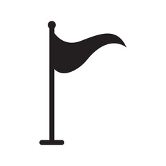 Flag icon Vector flat thin line illustration