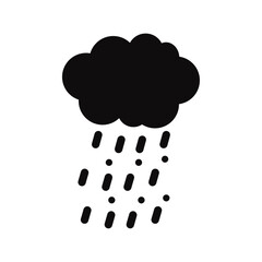 Hail icon Vector flat thin line illustration