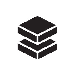 Layers icon Vector flat thin line illustration