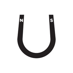 Magnet icon Vector flat thin line illustration