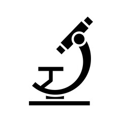 Microscope icon Vector flat thin line illustration