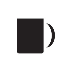 Mug icon Vector flat thin line illustration