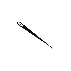 Needle icon Vector flat thin line illustration