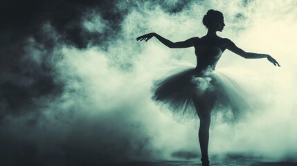 Ballet Silhouette in Smoke