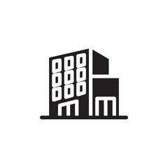 Office Buildings icon icon Vector flat thin line illustration