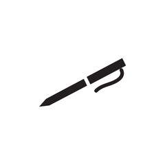 Pen icon Vector flat thin line illustration