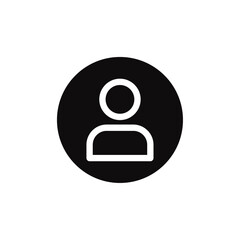 Profile icon Vector flat thin line illustration
