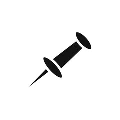 Push Pin icon Vector flat thin line illustration