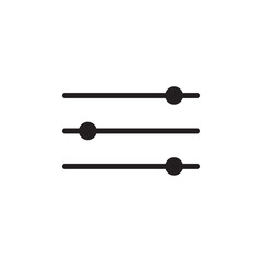 Settings icon Vector flat thin line illustration