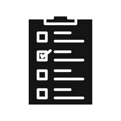 Test icon Vector flat thin line illustration