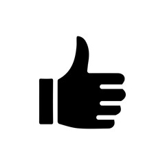 Thumb icon Vector flat thin line illustration