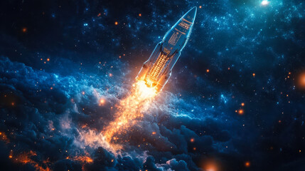 AI-Driven Rocket Launch with Binary Code: Optimizing Space Exploration Trajectories