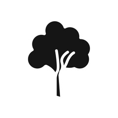 Tree icon Vector flat thin line illustration