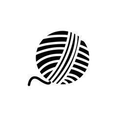 Yarn icon Vector flat thin line illustration