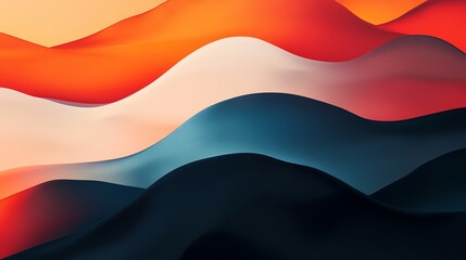Abstract colorful background with wavy lines.