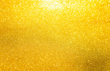 Shiny gold glitter texture background, festive season background, blank gold glitter pattern background