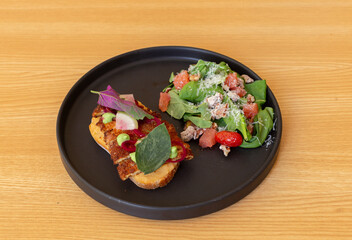 plato con verduras