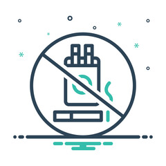 Mix icon for dont smoke