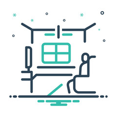 Mix icon for stay at home