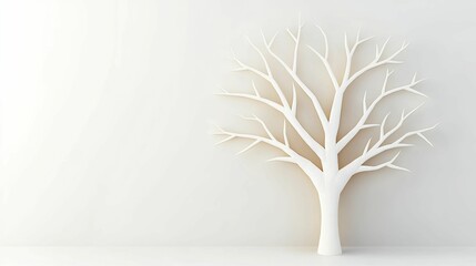 Decision tree diagram, light gray background, 3D illustration