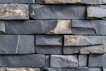 Dark gray and brown stone wall texture. Ideal for construction, architecture, and design projects.