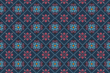 Oreintal Flora Damask Seamless pattern embroidery, Indian style. art ornament print.Design for carpet, cover.wallpaper, wrapping, fabric, drapery, table line, and for clothing

