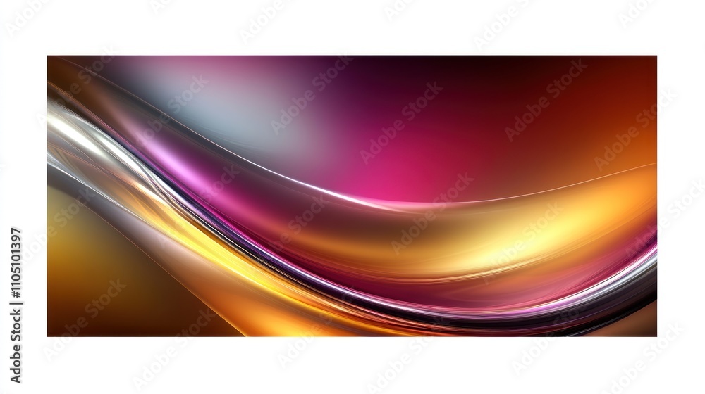 Aufkleber Abstract Colorful Swirling Wave Design Background