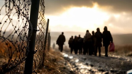 Refugee video: displacement journey, survival struggle, humanitarian crisis, cultural resilience, emotional hardship, fleeing conflict, refugee stories, perseverance, rebuilding lives.