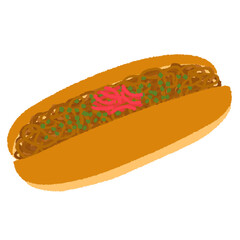 焼きそばパンのイラスト