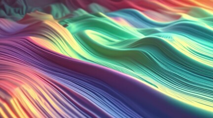 Obraz premium Pulsing Color Waves