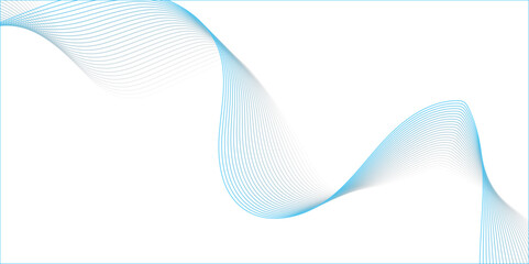 Abstract technology wave lines, frequency sound, data science, business wave line background. Abstract wavy element for design on transparent background isolated