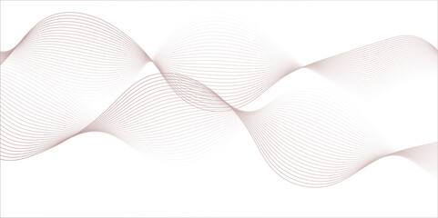 Fototapeta premium Abstract technology wave lines, frequency sound, data science, business wave line background. Abstract wavy element for design on transparent background isolated