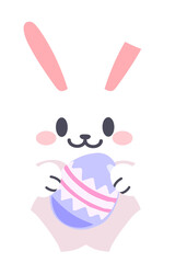Easter Bunny With Easter Eggs