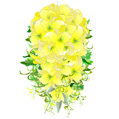 ユリのキャスケードブーケ