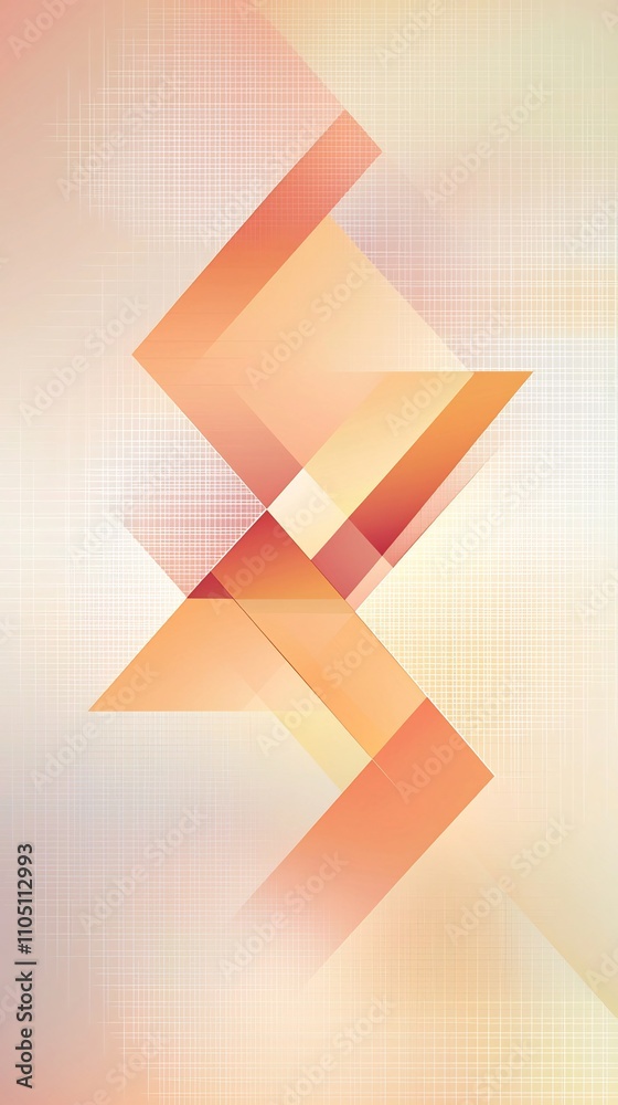 Poster a captivating abstract digital art composition featuring an array of vibrant intersecting geometric 