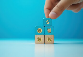Obraz premium Dollar Savings Blocks.