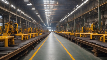 Naklejka premium Factory Layout