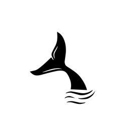 whale tail design icon