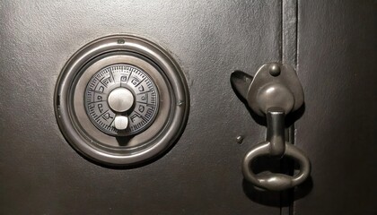  Huge Inpenetrable Vintage Bank Vault Massive Handle Combination Dial Lock 