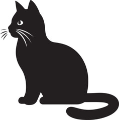 unique cat silhouette vector art designs to enhance your artistic endeavors and branding needs.