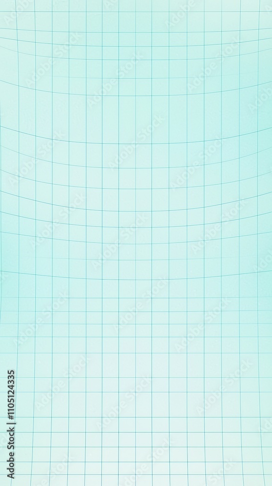 Poster teal minimalist grid pattern on digital geometric background with uniform squares and lines creating