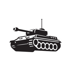 Military tank vector