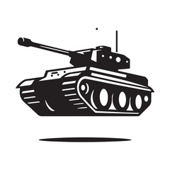 Military tank vector