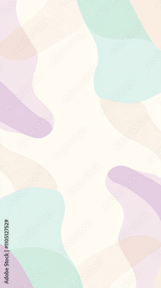 Poster pastel gradient abstract pattern with soft delicate and harmonious color scheme minimalist digital a
