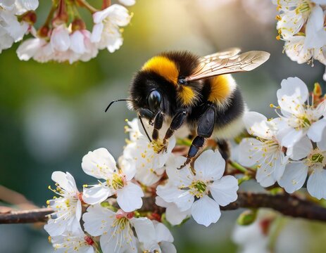 Zwischen Kirschbl&uuml;ten im Fr&uuml;hling