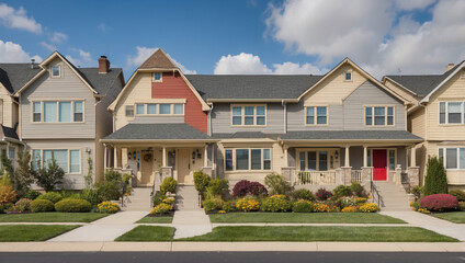 Row of Suburban Houses